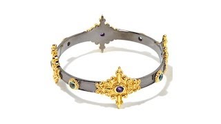Millie Gem 2Tone Bangle Bracelet