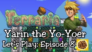 Terraria 1.3 Yoyo Let's Play Part 8: Bees, Hearts, & New Missions! (1.3 expert playthrough)