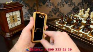 Фирменная из натурального бамбука задняя панель-крышка-накладка для Sony Xperia Z3 Compact D5803