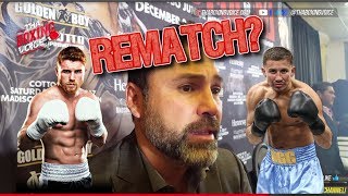 Oscar De La Hoya (REMATCH?) Talks Canelo Alvarez vs Gennady Golovkin