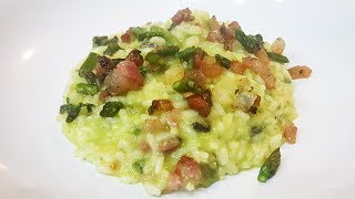 RISOTTO ASPARAGI E GUANCIALE