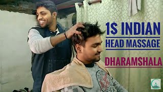 1$ Indian Head and Back Massage in Dharamshala | Reupload | ASMR