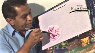 Pinceladas Básicas La Rosa en Pintura Decorativa con Miguel Rincón.