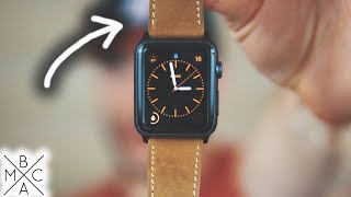 Apple Watch Leather Band UNBOXING & REVIEW! ⌚️