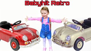 Детский электромобиль Babyhit Retro, недорогой электромобиль Бейби хит. Надувные колеса, пульт