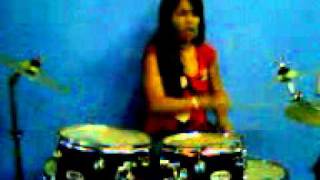 Edymara.S Tocando Bateria Na Igreja Evengelica MinisterioPentecostalUnidos por Cristo