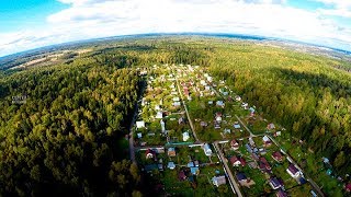 Фили вид СНТ сверху в 4К. Населенные пункты Рузского района. 26 09 2017 г.