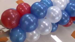 Арка, Гирлянда из шаров на улице. Arch of balloons.