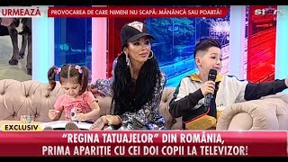 Alina Eriko a devenit mamă în secret. Prima apariție cu cei doi copii ai săi la televizor