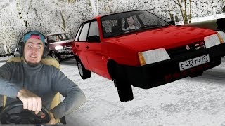 ВАЗ 2109 ЗИМОЙ - City Car Driving с РУЛЕМ