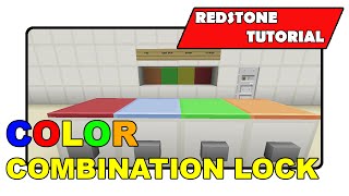 (Broken in TU21) Color Combination Lock "Redstone Tutorial" (Minecraft Xbox/PlayStation/PS Vita