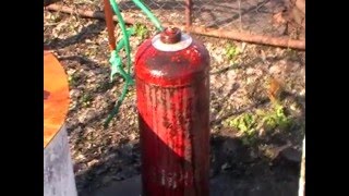 Безопасное вскрытие газового баллона