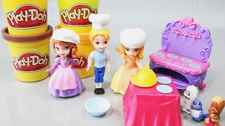 Принцесса София, кухня и пластилин Play-Doh. Развлекающие и развивающие видео обзоры детских игрушек