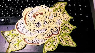 Роза крючком тунисская сеточка