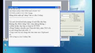 Hướng dẫn chuyển mã font chữ bằng Unikey Toolkit