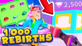 1000 REBIRTHS in Vacuum Simulator and Buying OVERPOWERED Rebirth Pets
