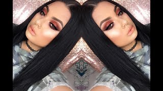 Burnt orange dramatic eyes| feat:urban decay Naked HEAT palette