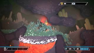 PixelJunk Shooter Ultimate, Complete Walkthrough of  Episode 1 The Volcano