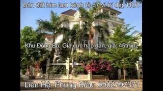 Bán đất him lam kênh tẻ q7 Lô P  đường 12m đâu lưng MT 35m , giá: 45tr/m2 kiều: 0902797371