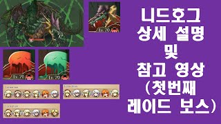 랑그릿사 모바일 - 레이드 1보스 니드호그 상세 설명 + 6페이즈 이후 참고 영상 [카즈 게임 채널]