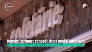Românii primesc concedii după model european