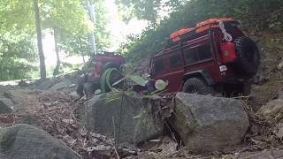 TRAXXAS TRX4 DEFENDER TRAILING AND HARDCORE CRAWLING