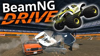 BeamNG Drive - MONSTER TRUCK MADNESS! - CRD Monster Truck & Monster Truck Maps - BeamNG Gameplay