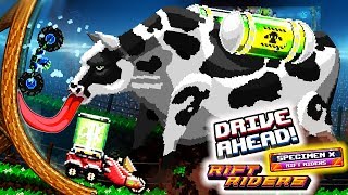 Drive Ahead - Вымянной ХАОС в Rift Riders прохождение игры. Битва против ОГРОМНОЙ КОРОВЫ во прикол