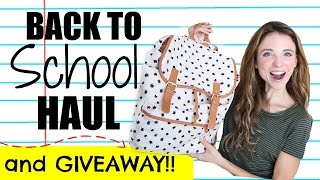 BACK TO SCHOOL SUPPLIES HAUL + GIVEAWAY!