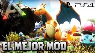 ARK SURVIVAL EVOLVED PS4 EL MEJOR MOD DE ARK POKEMON!!