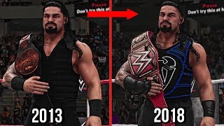 All Roman Reigns Championships Wins In WWE! 2013 To 2018 ( WWE 2K18 )