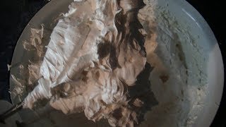 Белковый заварной крем Ручным миксером Первая попытка