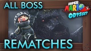 Super Mario Odyssey - All Boss Rematches With Knight Armor