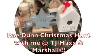 Christmas Rae Dunn Hunt with me at TJ Maxx & Marshalls - I found a bird house!!
