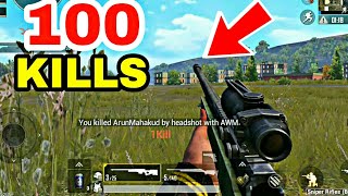 100 KILLS  with SNIPER IN PUBG MOBILE | PUBG MOBILE 100 KILLS MONTAGE