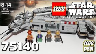 Обзор LEGO Star Wars 75140 - Resistance Troop Transporter (Военный транспорт Сопротивления)
