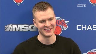 Kristaps Porzingis on Injury, Jeff Hornacek | New York Knicks | MSG Networks