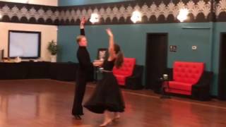 Slow Waltz American Smooth Bronze Demo Routine. Dance instructors: Jānis and Alexandra