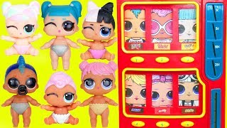LOL Surprise Vending Machine with Lost Dolls + Lil Sisters Mix Wrong Heads for New Look Series 4