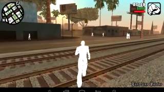 GTA San Andreas 1.07 Android,white character and people