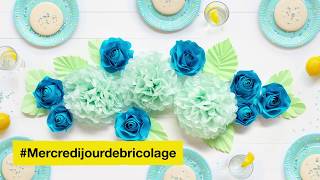 Fleurs en papier - Mercredi jour de bricolage