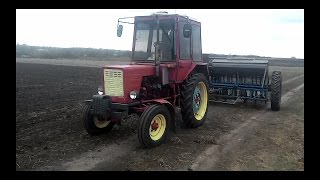 Т-25, Владимирец. Начало посевной. Сеем ячмень 2017