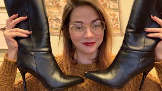 ASMR Leather Shoe Collection Show and Tell