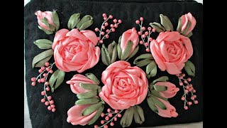 Авторские косметички Сотниковой Жанны.Вышивка лентами.№ 4 cosmetics bags