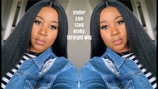 Affordable Realistic Kinky Straight Dupe I Under $50!!! I 13x6 Outre Perfect Hairline Shanice