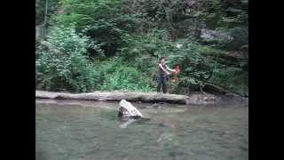 Poi in Taubenloch (Switzerland)