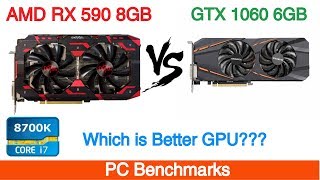 AMD Radeon RX 590 8GB Vs Nvidia GTX 1060 6GB Gaming