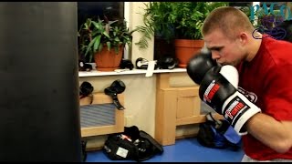 Łukasz Maciec na treningu w KS Paco przy ul. Zana 72 grudzień 2015