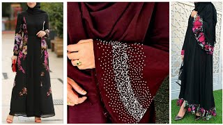 Latest beautiful hand embroidery abayas designs
