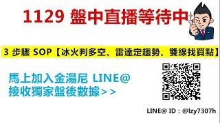 金湯尼一起看盤吧-11/29(三)盤中直播